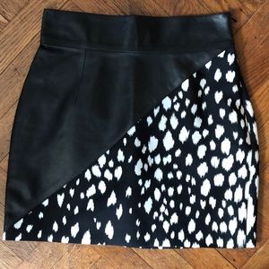 Fausto Puglisi leather miniskirt